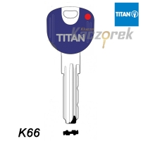 Mieszkaniowy 168 - klucz surowy mosiężny - Titan K66